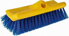 Rubbermaid - 2" Bristle Length, Polypropylene Scrub Brush - 10" OAL, Blue, Plastic Block - Caliber Tooling