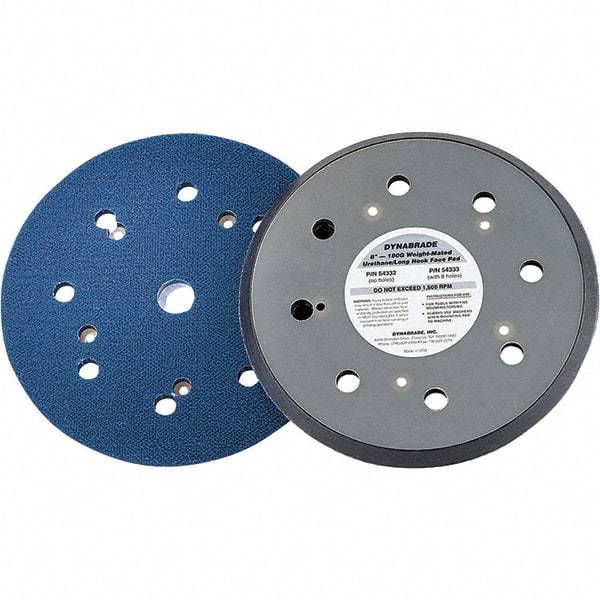 Dynabrade - 8" Diam Disc Backing Vacuum Replacement Pad - Medium Density, 1,500 RPM - Caliber Tooling