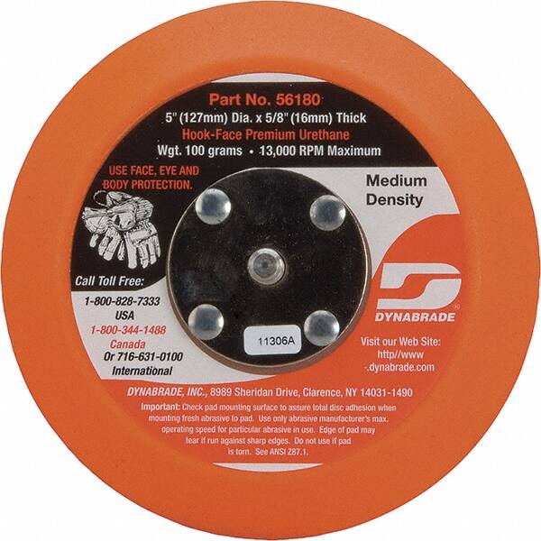 Dynabrade - 5" Diam Disc Backing Pad - 12,000 RPM - Caliber Tooling