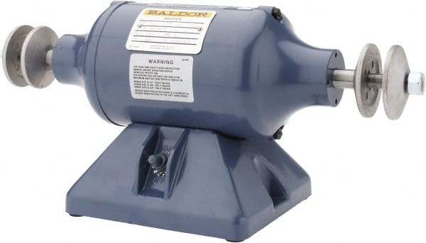 Baldor Reliance - 6" Wheel Diam x 3/4" Wheel Width, 1/3 hp Buffer - Caliber Tooling