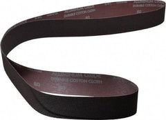 Norton - 2" Wide x 72" OAL, 80 Grit, Aluminum Oxide Abrasive Belt - Aluminum Oxide, Medium, Coated, X Weighted Cloth Backing, Series R228 - Caliber Tooling