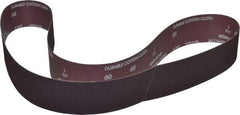 Norton - 2-1/2" Wide x 60" OAL, 60 Grit, Aluminum Oxide Abrasive Belt - Aluminum Oxide, Medium, Coated, X Weighted Cloth Backing, Series R228 - Caliber Tooling