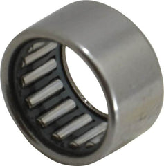 IKO - 0.591" Bore Diam, 1,780 Lb. Dynamic Capacity, 15 x 21 x 12mm, Caged, Open End, Shell Needle Roller Bearing - 0.827" Outside Diam, 0.472" Wide - Caliber Tooling