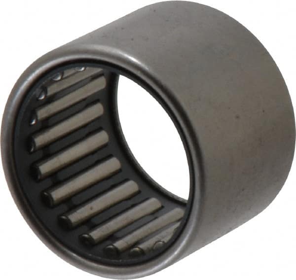 IKO - 0.787" Bore Diam, 3,550 Lb. Dynamic Capacity, 20 x 26 x 20mm, Caged, Open End, Shell Needle Roller Bearing - 1.024" Outside Diam, 0.787" Wide - Caliber Tooling