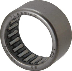 IKO - 0.984" Bore Diam, 3,500 Lb. Dynamic Capacity, 25 x 32 x 16mm, Caged, Open End, Shell Needle Roller Bearing - 1.26" Outside Diam, 0.63" Wide - Caliber Tooling