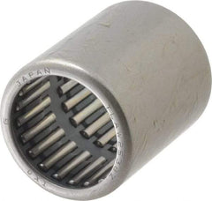 IKO - 0.984" Bore Diam, 7,600 Lb. Dynamic Capacity, 25 x 32 x 38mm, Caged, Open End, Shell Needle Roller Bearing - 1.26" Outside Diam, 1-1/2" Wide - Caliber Tooling