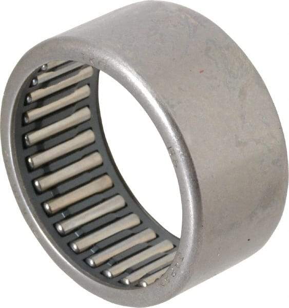 IKO - 1.378" Bore Diam, 5,400 Lb. Dynamic Capacity, 35 x 42 x 20mm, Caged, Open End, Shell Needle Roller Bearing - 1.654" Outside Diam, 0.787" Wide - Caliber Tooling