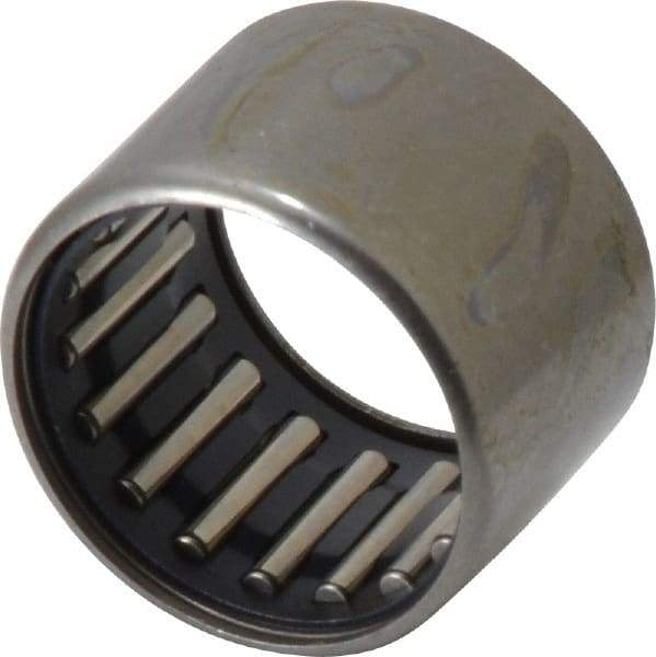 IKO - 11/16" Bore Diam, 2,460 Lb. Dynamic Capacity, 11/16 x 7/8 x 5/8", Caged, Open End, Shell Needle Roller Bearing - 7/8" Outside Diam, 5/8" Wide - Caliber Tooling