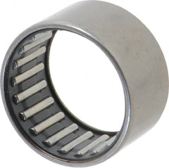 IKO - 1-1/8" Bore Diam, 4,250 Lb. Dynamic Capacity, 1-1/8 x 1-3/8 x 3/4", Caged, Open End, Shell Needle Roller Bearing - 1-3/8" Outside Diam, 3/4" Wide - Caliber Tooling