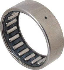 IKO - 1-1/2" Bore Diam, 5,500 Lb. Dynamic Capacity, 1-1/2 x 1-7/8 x 5/8", Caged, Open End, Shell Needle Roller Bearing - 1-7/8" Outside Diam, 5/8" Wide - Caliber Tooling