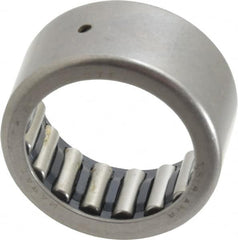 IKO - 1-1/8" Bore Diam, 5,700 Lb. Dynamic Capacity, 1-1/8 x 1-1/2 x 3/4", Caged, Shell Needle Roller Bearing - Heavy Section, 1-1/2" Outside Diam, 3/4" Wide - Caliber Tooling