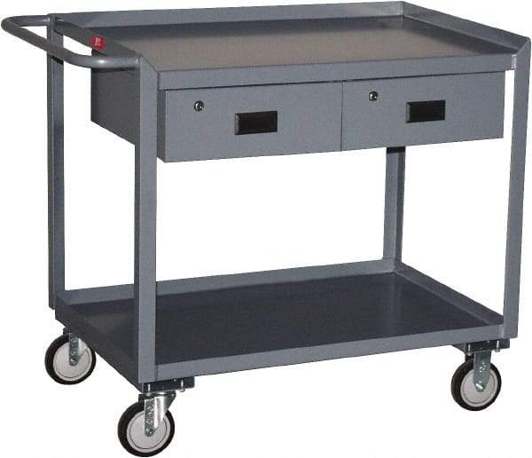 Jamco - Flush Mobile Work Bench - Steel, Gray, 24" Long x 36" Deep x 39" High - Caliber Tooling