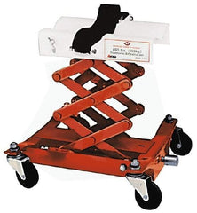 Value Collection - 450 Lb Capacity Mechanical Transmission Scissor Jack - 7-1/4 to 22-1/2" High, 16-1/2" Chassis Width x 16" Chassis Length - Caliber Tooling