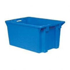 SSI Schaefer - 2.01 Cu Ft, 44 Lb Load Capacity Blue Polypropylene Tote Container - Stacking, Nesting, 23.6" Long x 15.7" Wide x 11.9" High - Caliber Tooling