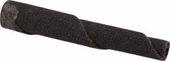 Merit Abrasives - 1/4" Max Roll Diam x 2" OAL, 80 Grit Aluminum Oxide Straight Cartridge Roll - 1/8" Pilot Hole Diam, Medium Grade - Caliber Tooling