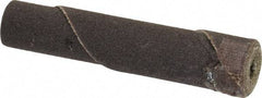 Superior Abrasives - 3/8" Max Roll Diam x 2" OAL, 180 Grit Straight Cartridge Roll - 1/8" Pilot Hole Diam, Very Fine Grade - Caliber Tooling