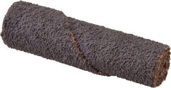 Superior Abrasives - 1/2" Max Roll Diam x 2" OAL, 50 Grit Aluminum Oxide Straight Cartridge Roll - 1/8" Pilot Hole Diam, Coarse Grade, X Weighted Cloth Backing - Caliber Tooling