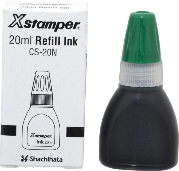 Value Collection - Rubber Stamp Accessories Type: Refill Ink Color: Green - Caliber Tooling