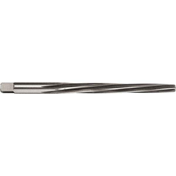 Union Butterfield - #6 Pin, 0.354" Diam, 0.2773" Small End, 23/64" Diam Straight Shank, 3-11/16" Flute, Taper Pin Reamer - Caliber Tooling