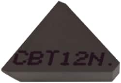 Kennametal - 3/8" Inscribed Circle, Triangle, CBT Chipbreaker for Indexables - 0.11" Effective Width - Caliber Tooling