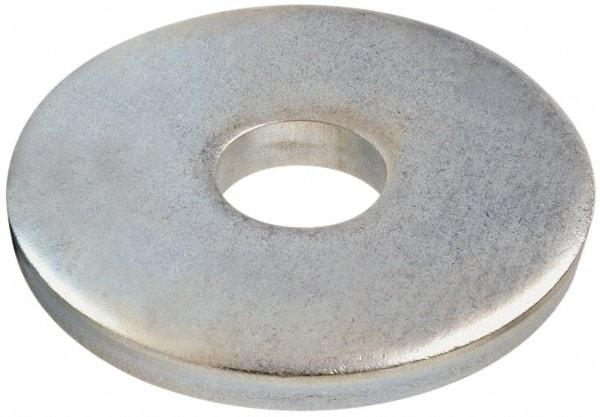 Gibraltar - 3/4" Screw, Steel Fender Flat Washer - 13/16" ID x 3" OD, 1/8" Thick, Zinc-Plated Finish - Caliber Tooling