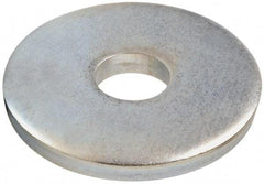 Gibraltar - 3/4" Screw, Steel Fender Flat Washer - 13/16" ID x 3" OD, 3/8" Thick, Zinc-Plated Finish - Caliber Tooling