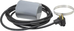 Berkeley - 115 AC Volt, Normally Closed, Float Switch - 10 Ft. Cord Length, Polypropylene - Caliber Tooling