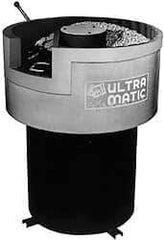 Made in USA - 2 hp, Dry Operation Vibratory Tumbler - 10-1/2" Deep, Dry Operation, - Caliber Tooling