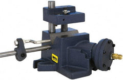 Heinrich - 3/4 to 1-1/2" Vee Capacity, Manual Cross Hole Jig - 10-1/2" Long x 7-1/16" Wide x 6-3/4" High, 5/16, 1/2 & 3/4" ID of Furnished Liners - Caliber Tooling