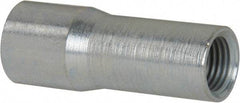 Schaefer Brush - 2" Long, 3/8" NPT Female, Galvanized Steel Adapter - 1" Diam, 1/4" NPT Female, For Use with Tube Brushes & Scrapers - Caliber Tooling