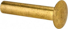 Made in USA - #8-32 Thread Barrel, Brass Sex Bolt & Binding Post - Uncoated, 1" Long Barrel - Caliber Tooling