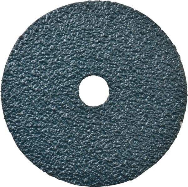 Tru-Maxx - 4" Diam 5/8" Hole 36 Grit Fiber Disc - Very Coarse Grade, Zirconia Alumina, 13,000 Max RPM - Caliber Tooling