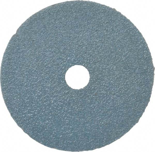 Tru-Maxx - 4" Diam 5/8" Hole 60 Grit Fiber Disc - Medium Grade, Zirconia Alumina, 13,000 Max RPM - Caliber Tooling