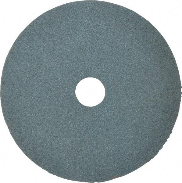 Tru-Maxx - 4" Diam 5/8" Hole 80 Grit Fiber Disc - Medium Grade, Zirconia Alumina, 13,000 Max RPM - Caliber Tooling