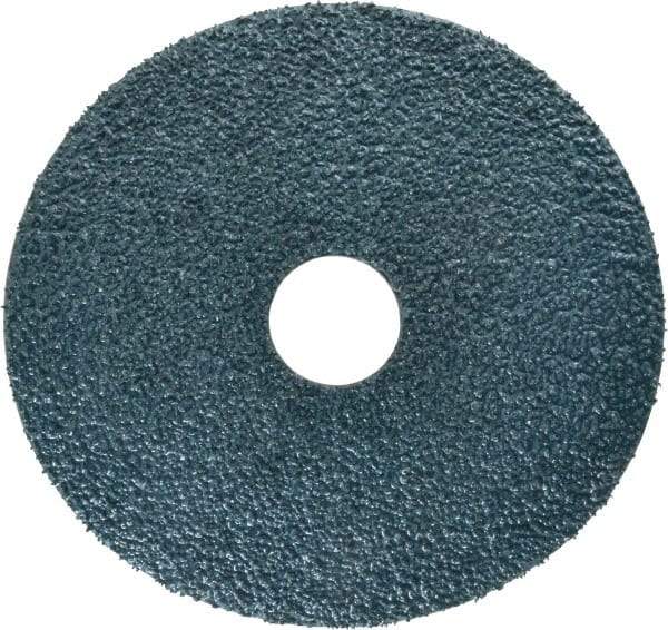 Tru-Maxx - 4-1/2" Diam 7/8" Hole 36 Grit Fiber Disc - Very Coarse Grade, Zirconia Alumina, 13,000 Max RPM - Caliber Tooling