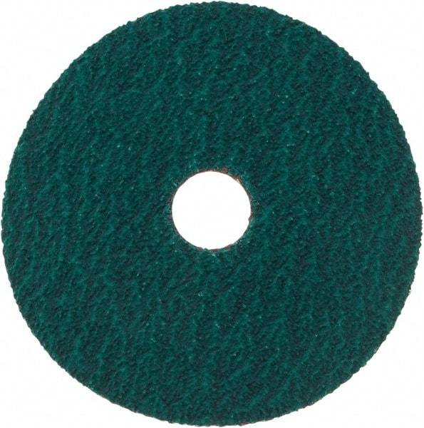 Tru-Maxx - 5" Diam 7/8" Hole 36 Grit Fiber Disc - Very Coarse Grade, Zirconia Alumina, 13,000 Max RPM - Caliber Tooling