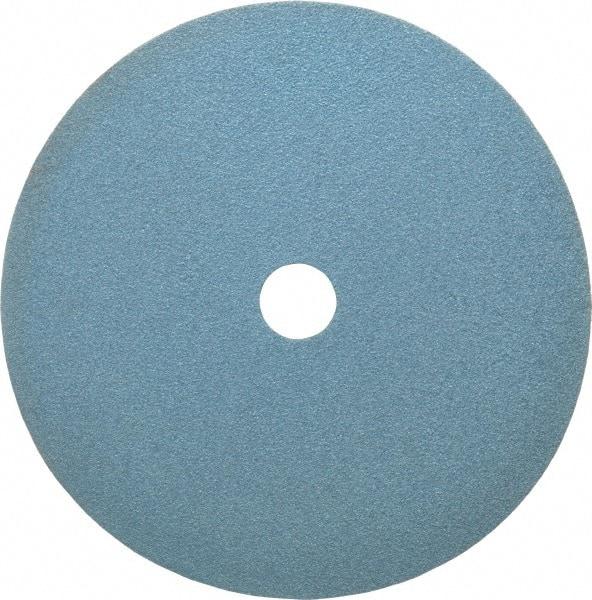 Tru-Maxx - 7" Diam 7/8" Hole 80 Grit Fiber Disc - Medium Grade, Zirconia Alumina, 10,000 Max RPM - Caliber Tooling