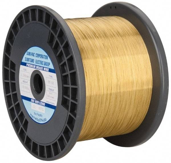 Global EDM - Brass Hard Grade Electrical Discharge Machining (EDM) Wire - 99 Lbs. Max Tensile Strength - Caliber Tooling