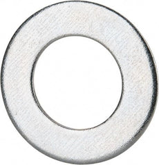 Value Collection - M36 Screw, Grade 8 Steel Standard Flat Washer - 37mm ID x 66mm OD, 5mm Thick, Zinc-Plated Finish - Caliber Tooling