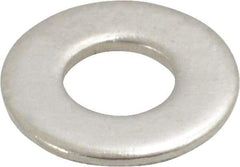 Value Collection - #10 Screw, Grade 316 Stainless Steel Standard Flat Washer - 7/32" ID x 1/2" OD, 0.049" Thick, Plain Finish - Caliber Tooling