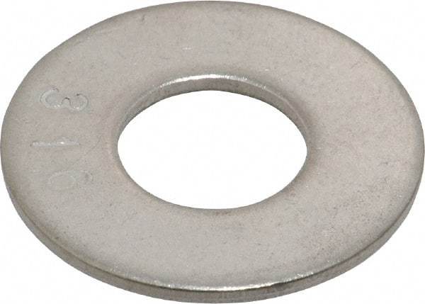 Value Collection - 7/16" Screw, Grade 316 Stainless Steel Standard Flat Washer - 1/2" ID x 1-1/8" OD, 0.062" Thick, Plain Finish - Caliber Tooling