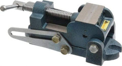 Interstate - 2" Jaw Opening Capacity x 1" Throat Depth, Angle Drill Press Vise - 2-1/2" Wide x 1.35" High Jaw, Stationary Base, Standard Speed, 7.59" OAL x 2.87" Overall Height, Cast Iron - Caliber Tooling