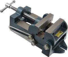 Interstate - 3-3/4" Jaw Opening Capacity x 1-3/4" Throat Depth, Angle Drill Press Vise - 4-1/2" Wide x 1.62" High Jaw, Stationary Base, Standard Speed, 10-15/16" OAL x 3.7" Overall Height, Cast Iron - Caliber Tooling