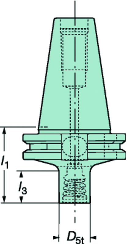 392.140EH-40 20 046 Iso 7388-1 To Coromant EH Adaptor - Caliber Tooling