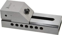 Interstate - 2-1/2" Jaw Width, 3-3/8" Jaw Opening Capacity, 1-1/4" Jaw Height, Toolmaker's Vise - Flat Jaw, 0.0002" Parallelism, 0.0002" Squareness, 7" OAL x 2-1/2" OAH - Caliber Tooling