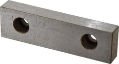 Kurt - 5" Wide x 1.485" High x 0.735" Thick, Flat/No Step Vise Jaw - Hard, Steel, Fixed Jaw, Compatible with 5" Vises - Caliber Tooling