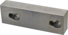 Kurt - 5.969" Wide x 1.88" High x 1-1/8" ThickFlat/No Step Vise Jaw - Semi-Hard, Steel, Fixed Jaw, Compatible with 6" Vises - Caliber Tooling