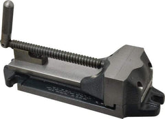 Cardinal Tool - 4" Jaw Opening Capacity x 1-1/2" Throat Depth, Horizontal Drill Press Vise - 4" Wide Jaw, Stationary Base, Rapid Action, 11-1/2" OAL x 2-7/8" Overall Height, Steel - Caliber Tooling