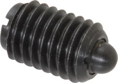 Gibraltar - 1/2-13, 3/4" Thread Length, 0.151" Plunger Projection, Steel Threaded Spring Plunger - 1/4" Max Plunger Diam, 0.75" Plunger Length, 5 Lb Init End Force, 28.5 Lb Final End Force - Caliber Tooling