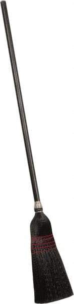 PRO-SOURCE - 60" OAL Polypropylene Bristle Corn Broom - Wood Handle, Water Resistance - Caliber Tooling